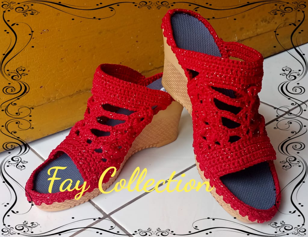 Sepatu Rajut Dewasa Handmade